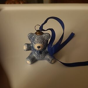 Delf Bear Ornament